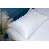 Belledorm 600 thread count cotton sateen white pillowcase pair 50x75cm (British brand)