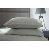 Belledorm platinum cotton sateen pillowcase pair, imported from the UK