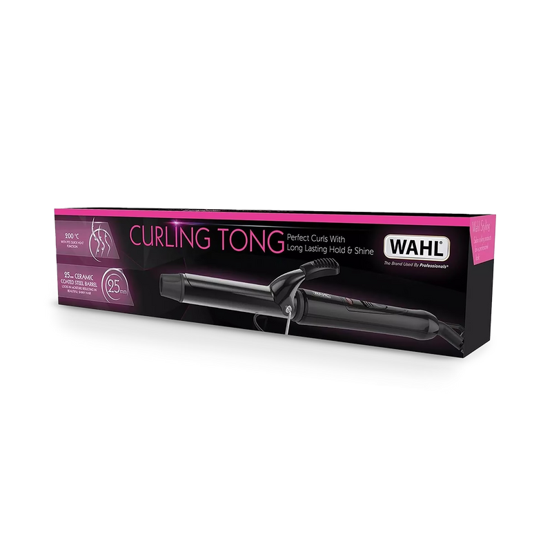 Wahl curling tong ceramic barrel 32mm black, UK version