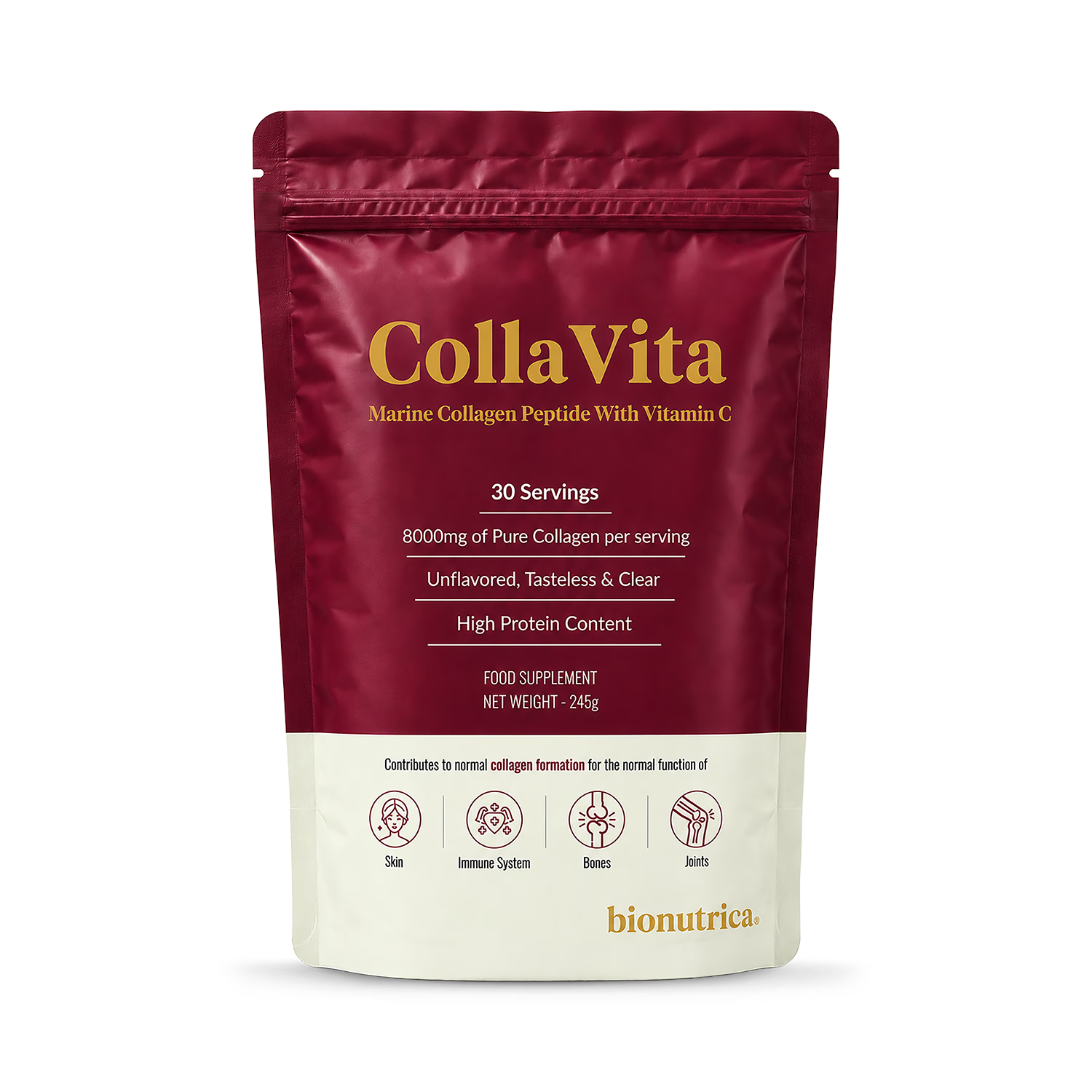 CollaVita marine collagen unflavoured powder (British brand)
