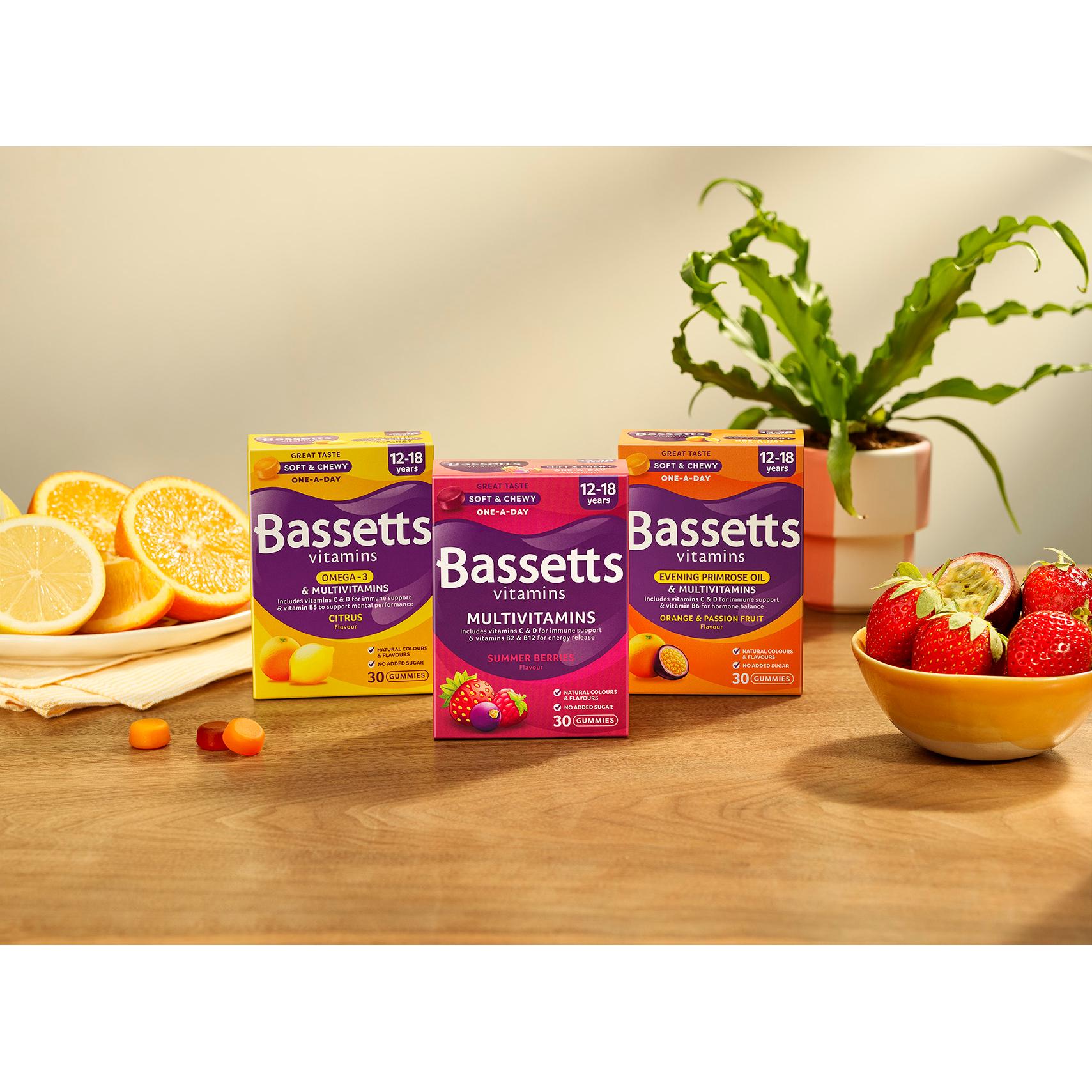 Bassetts Vitamins Omega-3 multivitamin soft chewies 30 pack - British product
