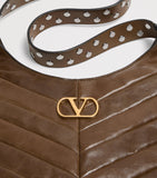 Valentino Garavani small leather Hoboho shoulder bag, imported from the UK