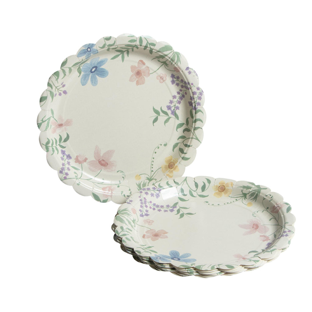 Sainsbury's Home Dressing Table Floral Plate 10pk