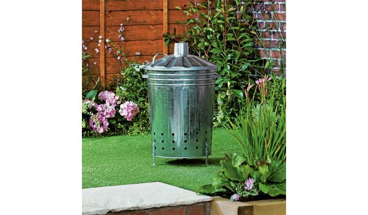 Galvanised Incinerator 90L, UK version