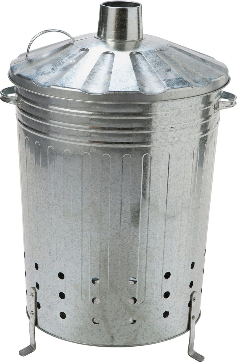Galvanised Incinerator 90L, UK version