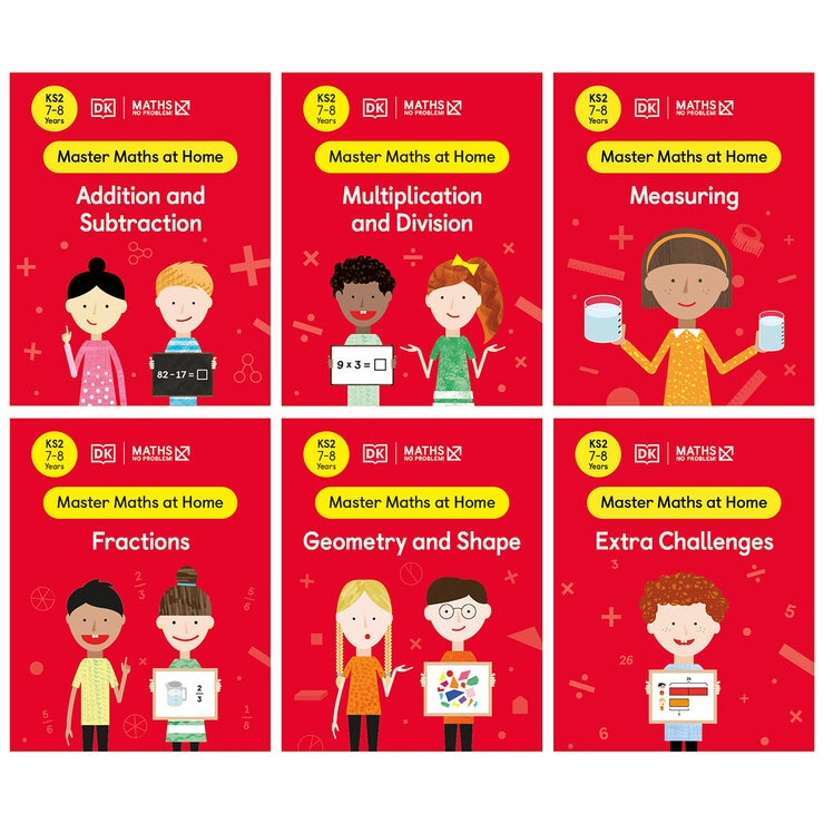 Maths No Problem educational workbooks set 6 books (British brand)