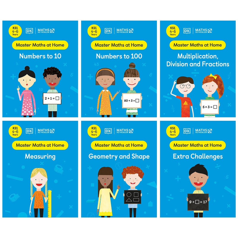 Maths No Problem educational workbooks set 6 books (British brand)