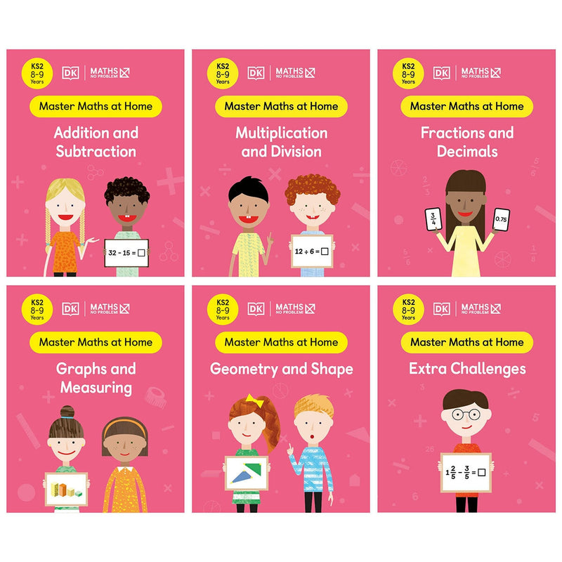 Maths No Problem educational workbooks set 6 books (British brand)