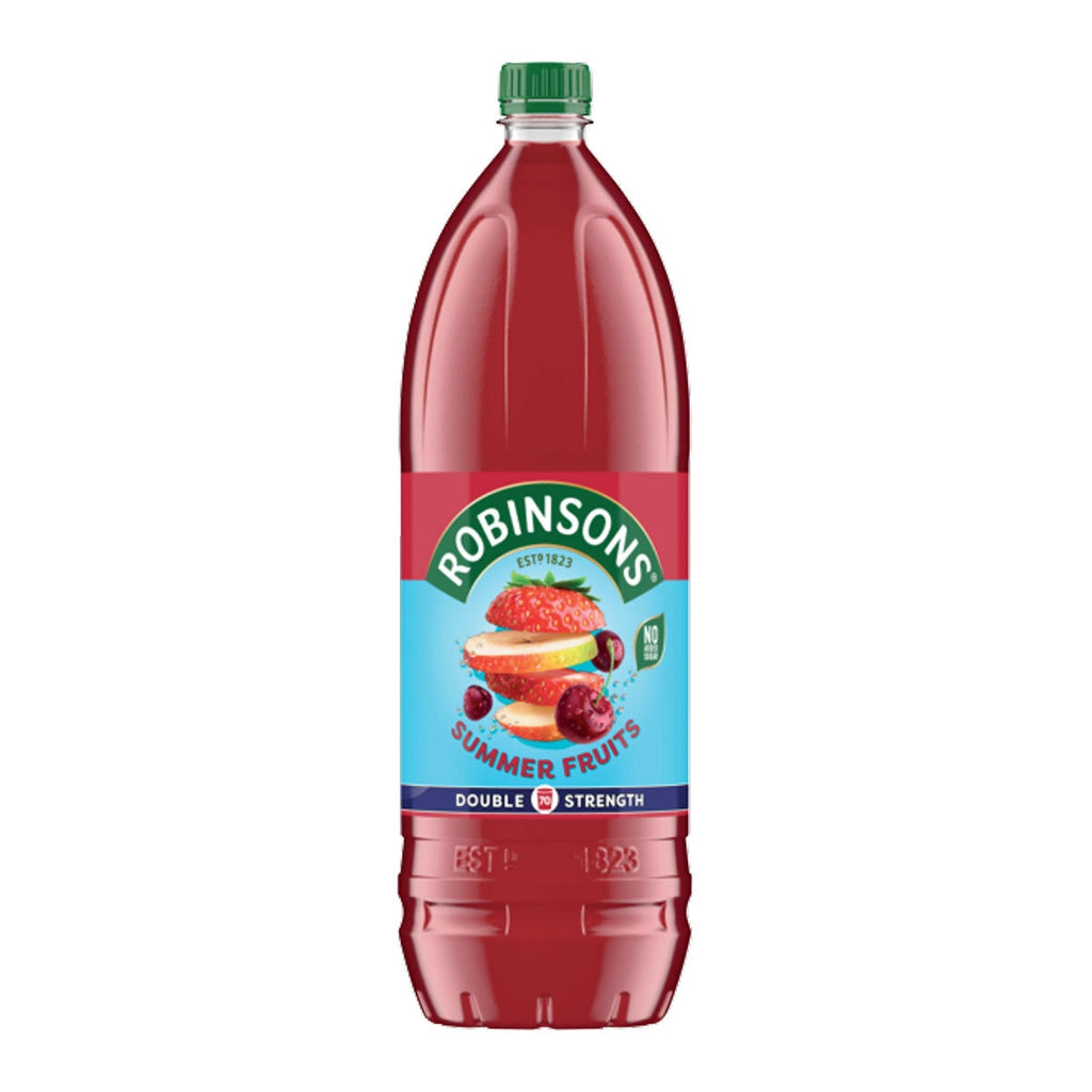 Robinsons Real Fruit Double Strength Summer Fruits, 2 x 1.75L