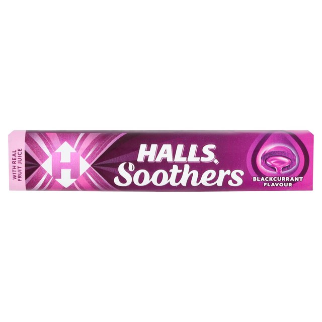 Halls Soothers Blackcurrant Sweets   45g