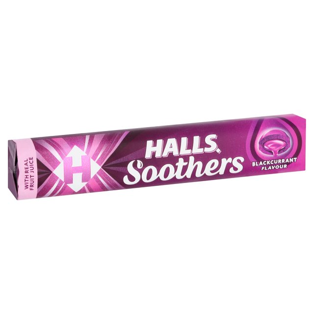 Halls Soothers Blackcurrant Sweets   45g