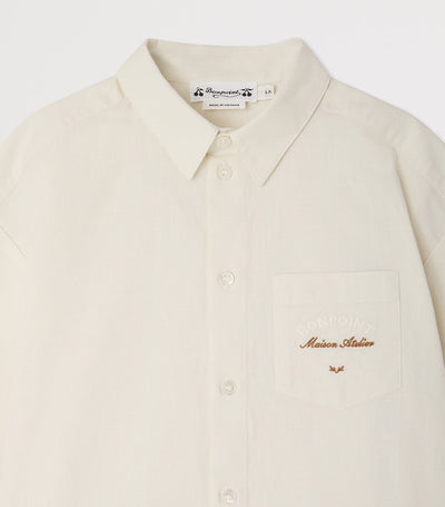 Chemise courte boutonnée en coton pour enfants Harrods, 10-14 ans - Acheter en ligne sur McGrocer