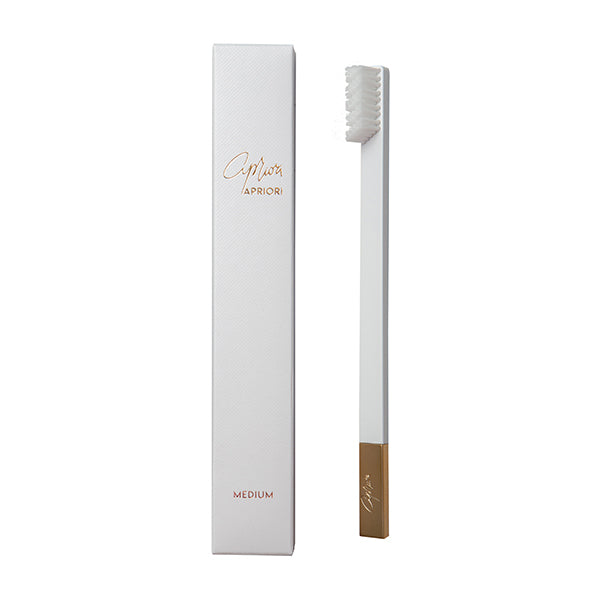 APRIORI White Gold medium toothbrush - (British brand)
