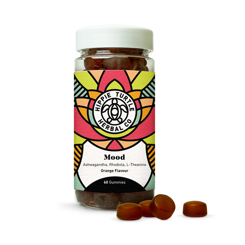 Hippie Turtle Herbal Co Mood Gummies 60 gummies (British brand)