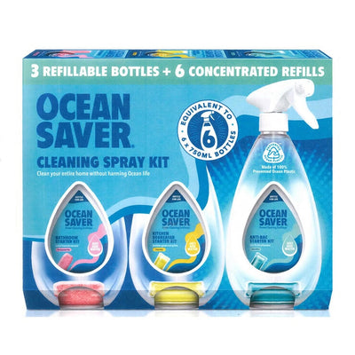 Costco UK Oceansaver Reinigungsspray-Kit 3 Flaschen 6 konzentrierte Nachfüllungen – Jetzt online bei McGrocer kaufen