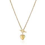 Costco 14ct yellow gold heart necklace 17 inches - British product
