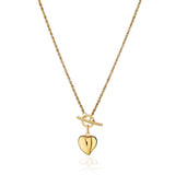 Costco 14ct yellow gold heart necklace 17 inches - British product