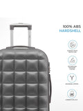Flight Knight anthracite silver luggage set 3 piece, UK version