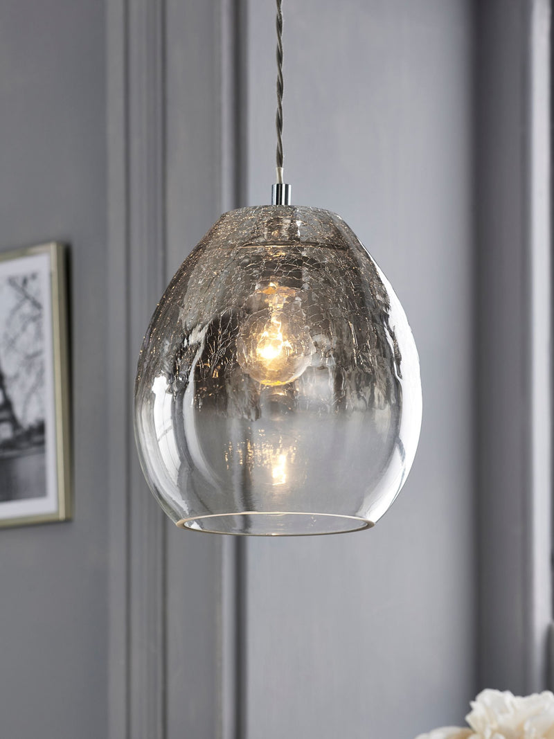 Next Smoke Grey Isla Ombre Lamp Shade, UK version