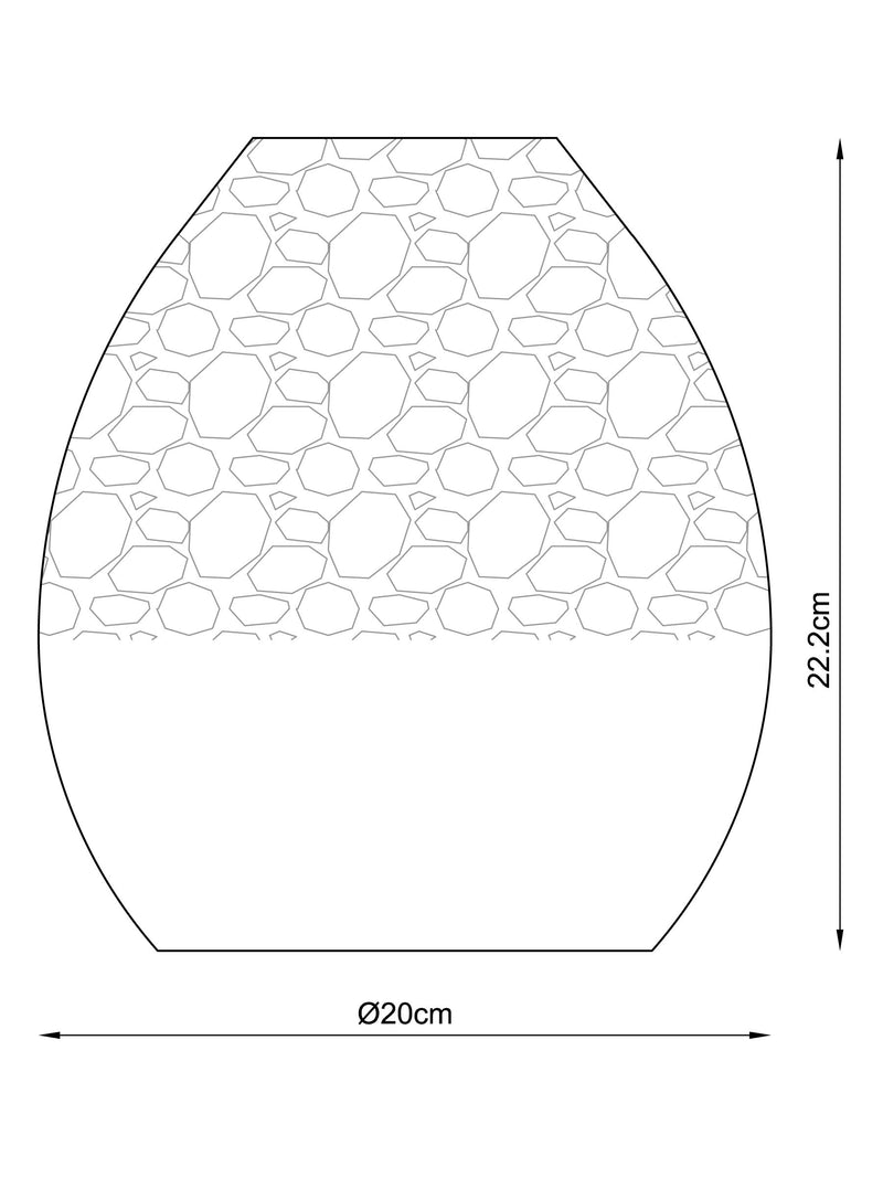 Next Smoke Grey Isla Ombre Lamp Shade, UK version