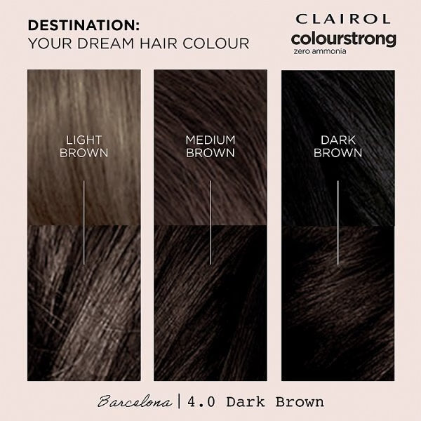 Clairol permanent hair dye 3.0 Darkest Brown - British product