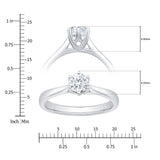 Costco diamond solitaire ring 0.50ct round brilliant size N, UK version