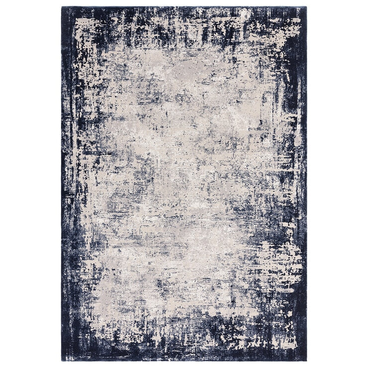 Asiatic Kuza border navy rug 160x230 cm, imported from the UK
