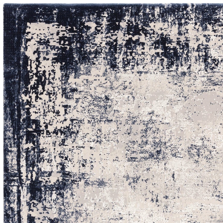 Asiatic Kuza border navy rug 200x290 cm, UK version