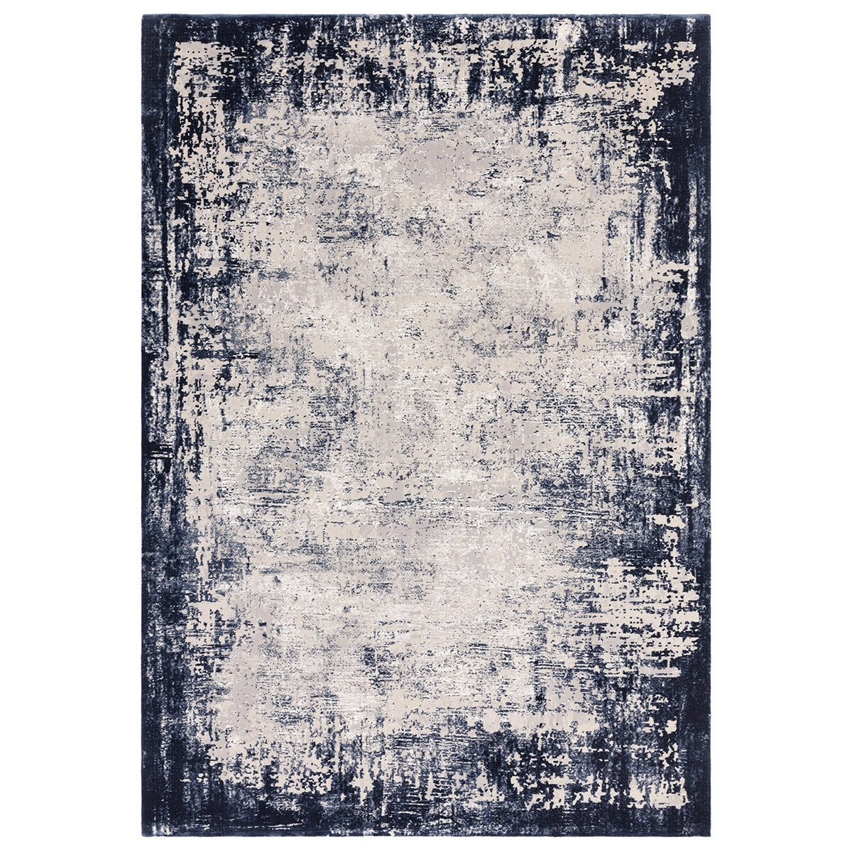 Asiatic Kuza border navy rug 200x290 cm, UK version