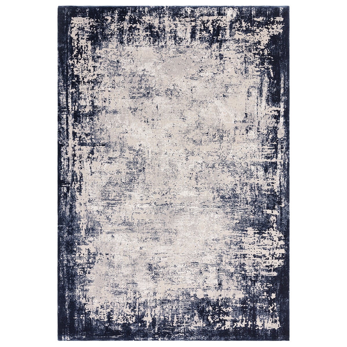 Asiatic Kuza border navy rug 200x290 cm, UK version