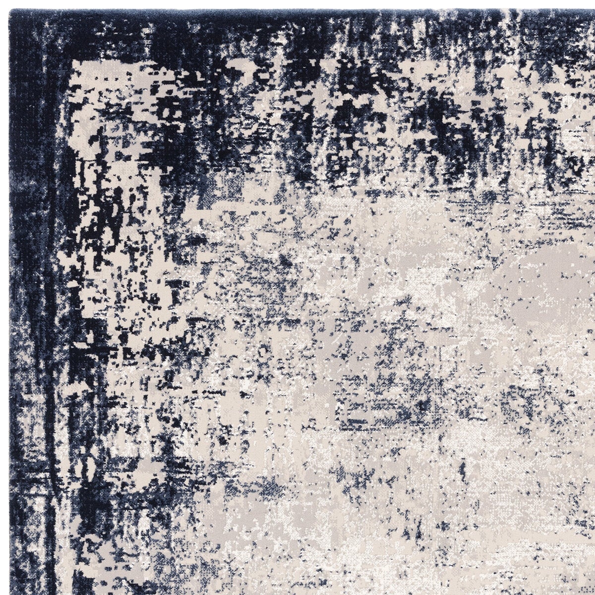 Asiatic Kuza border navy rug 200x290 cm, UK version