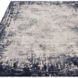 Asiatic Kuza border navy rug 200x290 cm, UK version