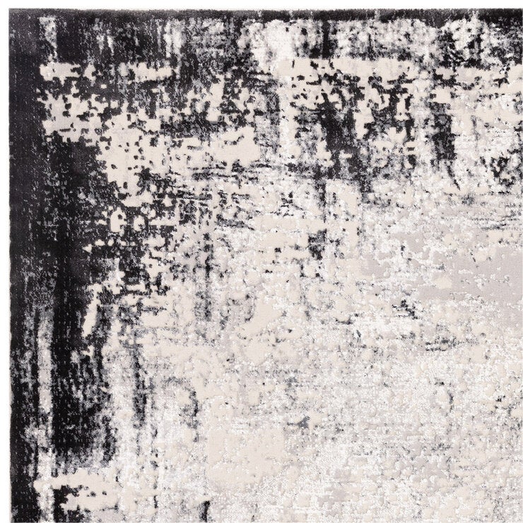Asiatic border grey rug 200x290 cm (British brand)