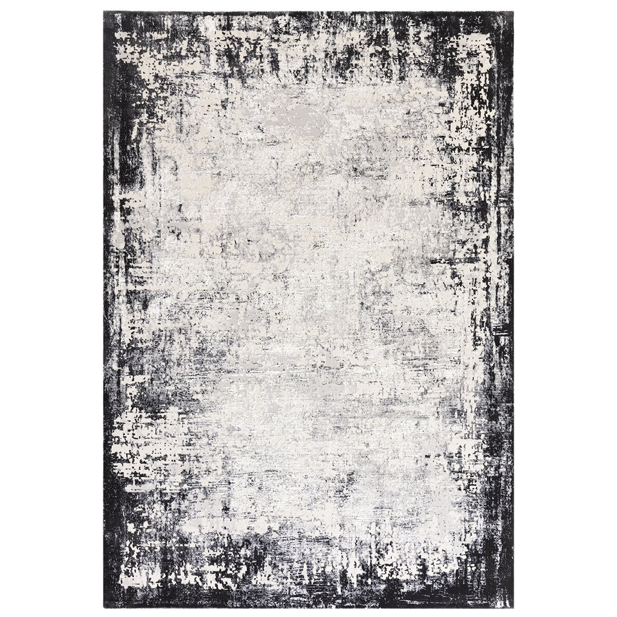 Kuza Border Grey Rug, in 2 Sizes