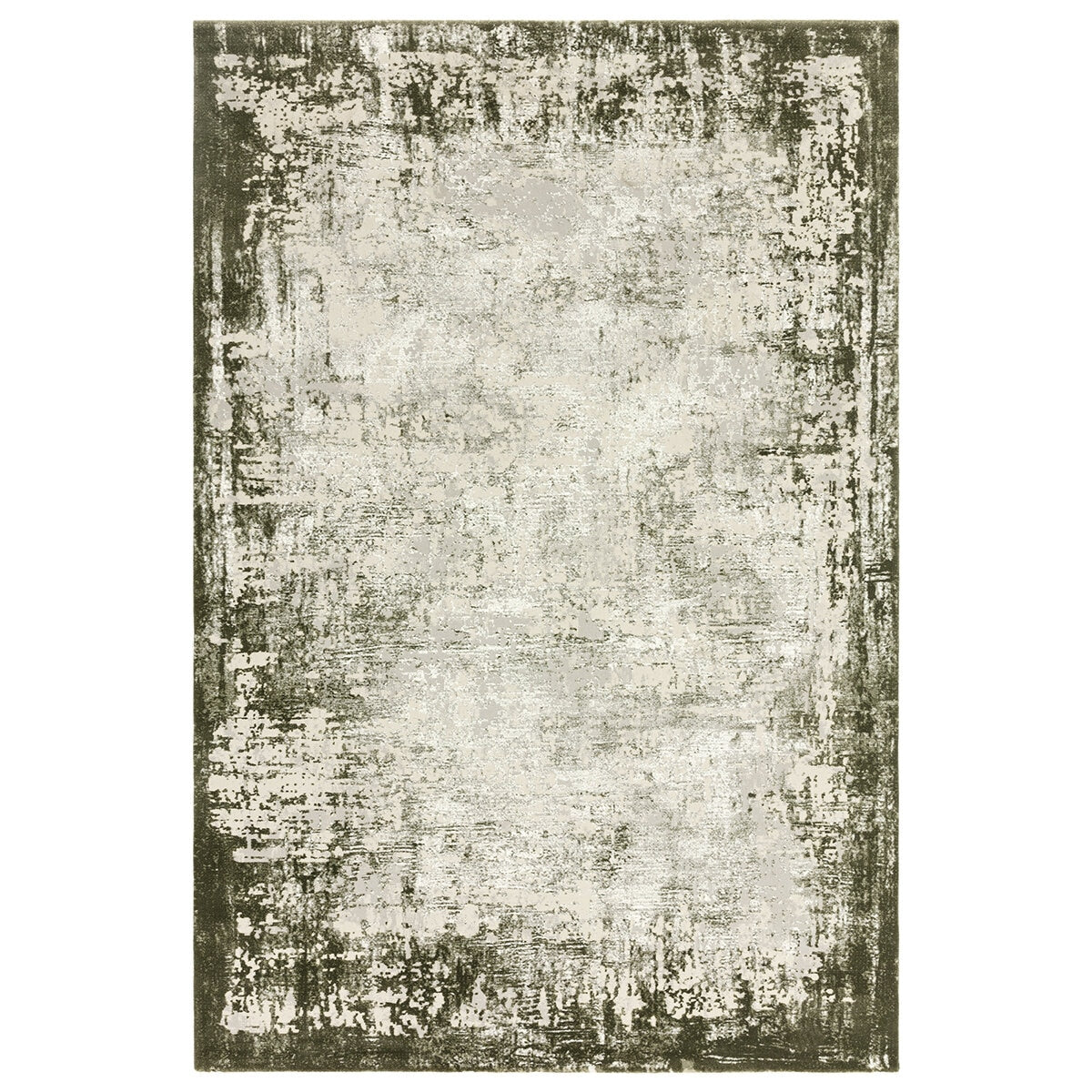 Kuza Border Green Rug, in 2 Sizes