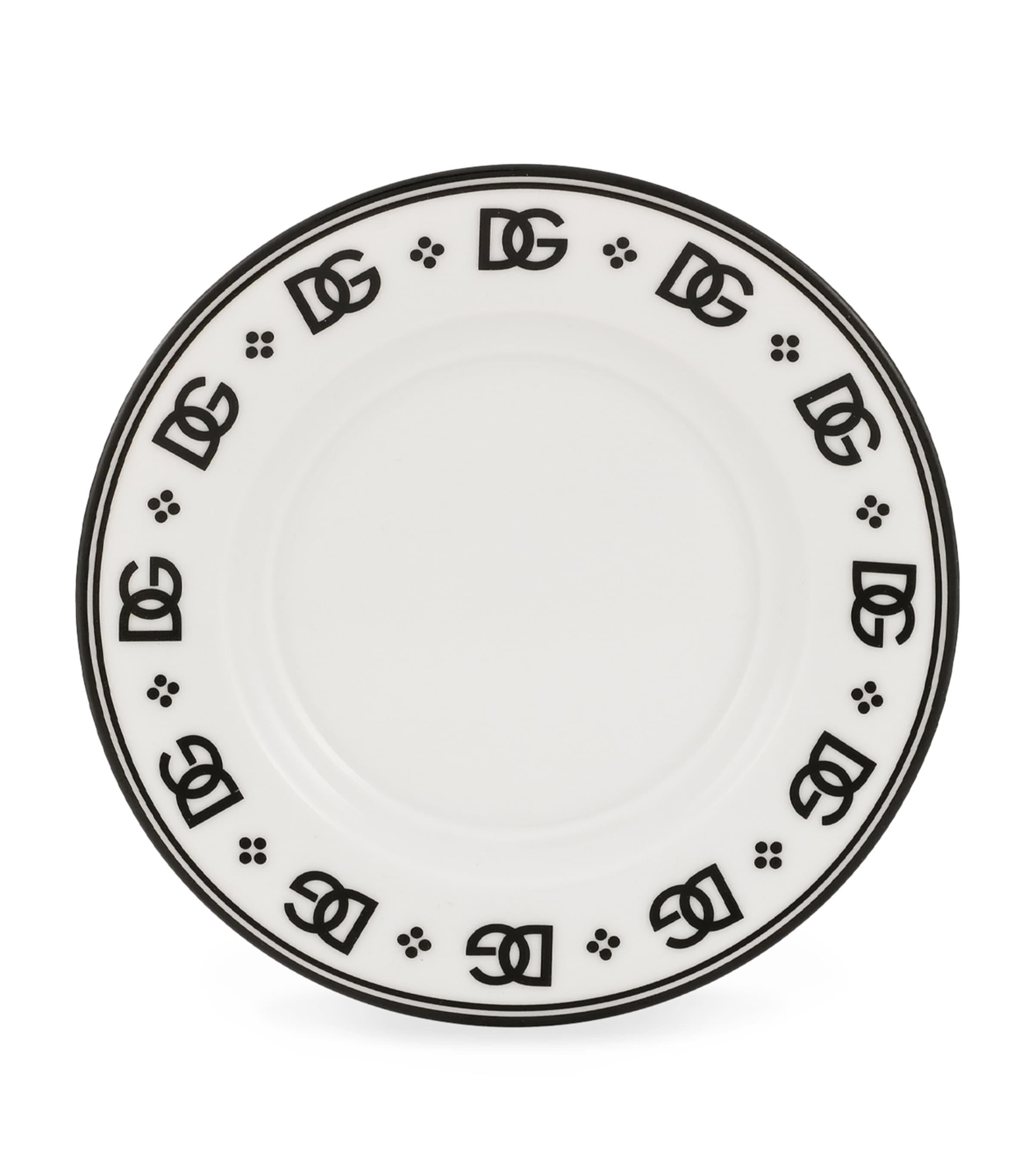 Dolce&Gabbana porcelain teacups and saucers with DG monogram, set of two - British product