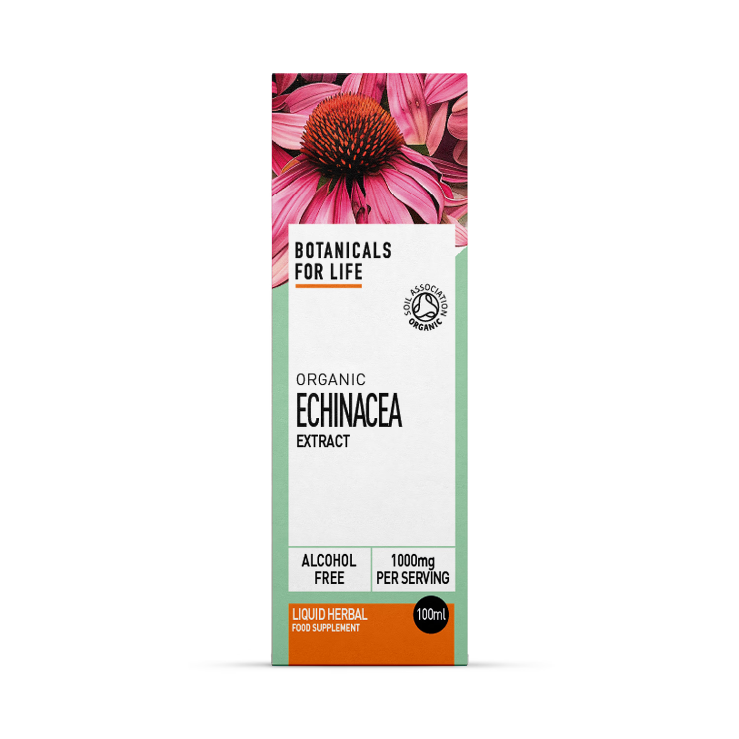 Botanicals For Life organic echinacea extract 100ml - British product