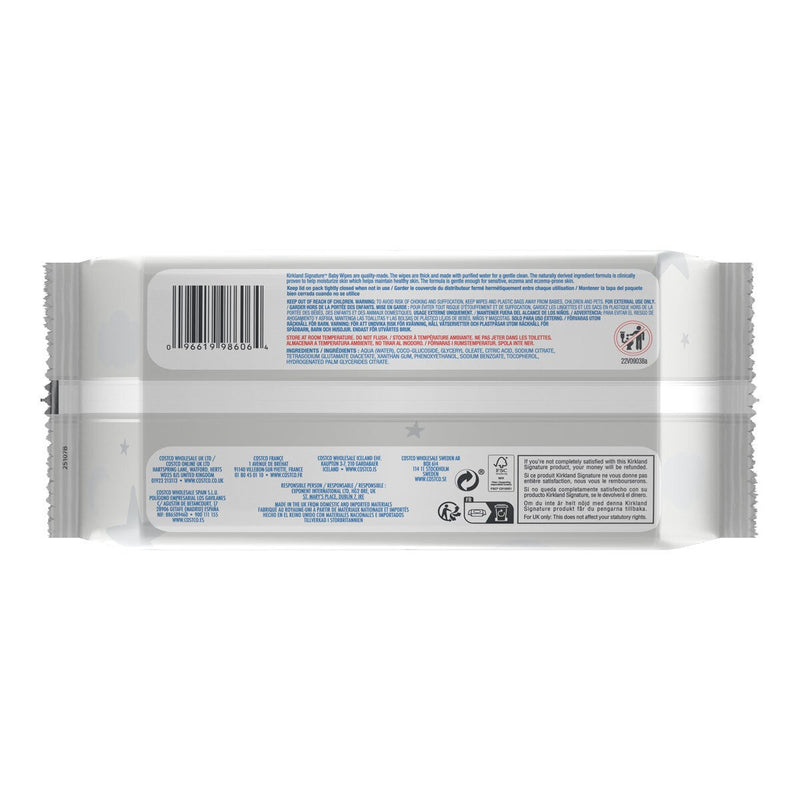 Kirkland Signature Tencel baby wipes 9 x 100 pack, UK version