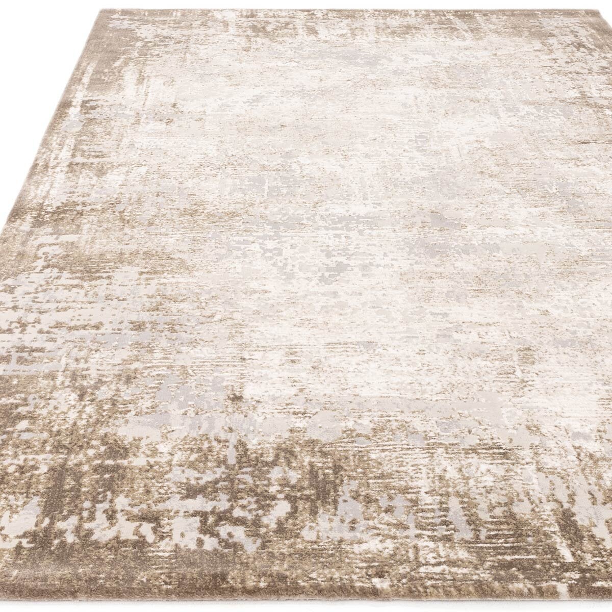 Asiatic Kuza border beige rug in two sizes - British product