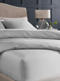 Silver grey luxe cotton fitted sheet (British brand)