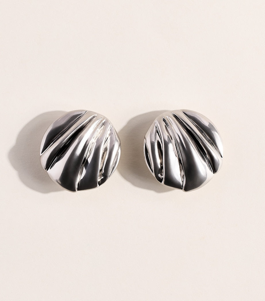 Chloé Pleats clip-on earrings - imported from the UK