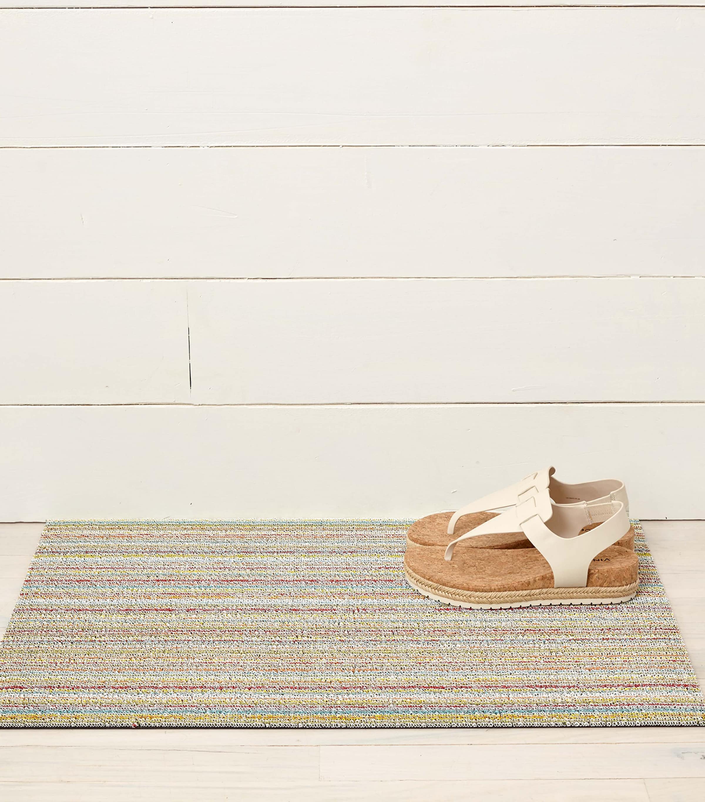 Skinny Stripe Shag Doormat (46cm x 71cm)