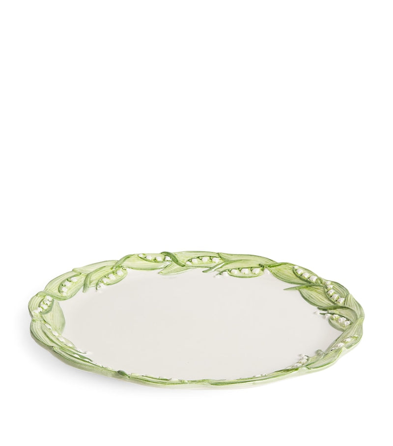 Les Ottomans Lilly of the Valley charger plate 32cm, UK version