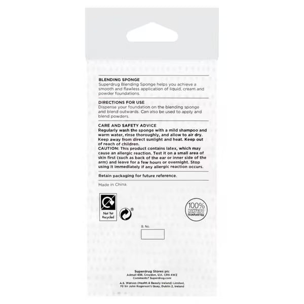 Superdrug blending sponge light pink (British brand)