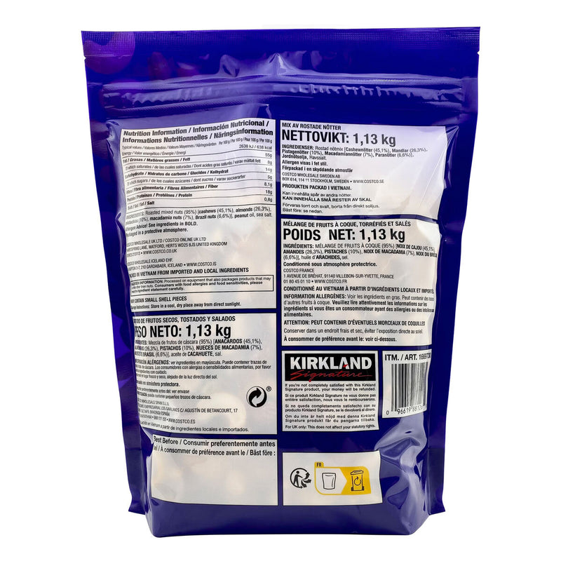 Kirkland Signature Extra Fancy Blandede Nødder 1.13 kg, UK-version