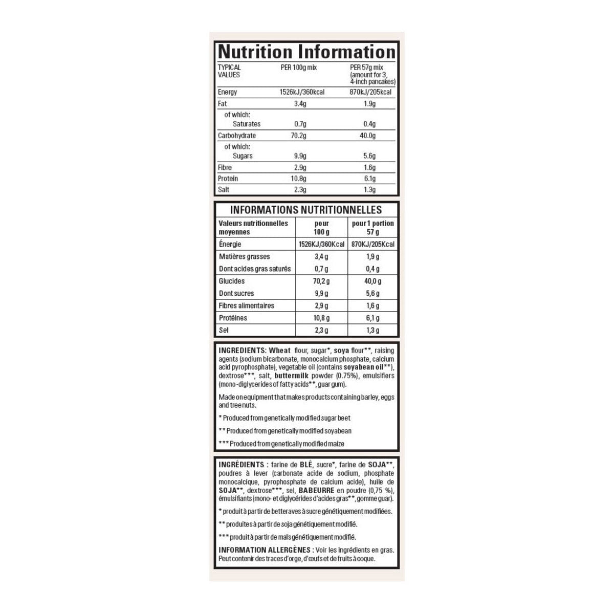 Krusteaz Buttermilk Pancake Mix 4.53kg, UK version