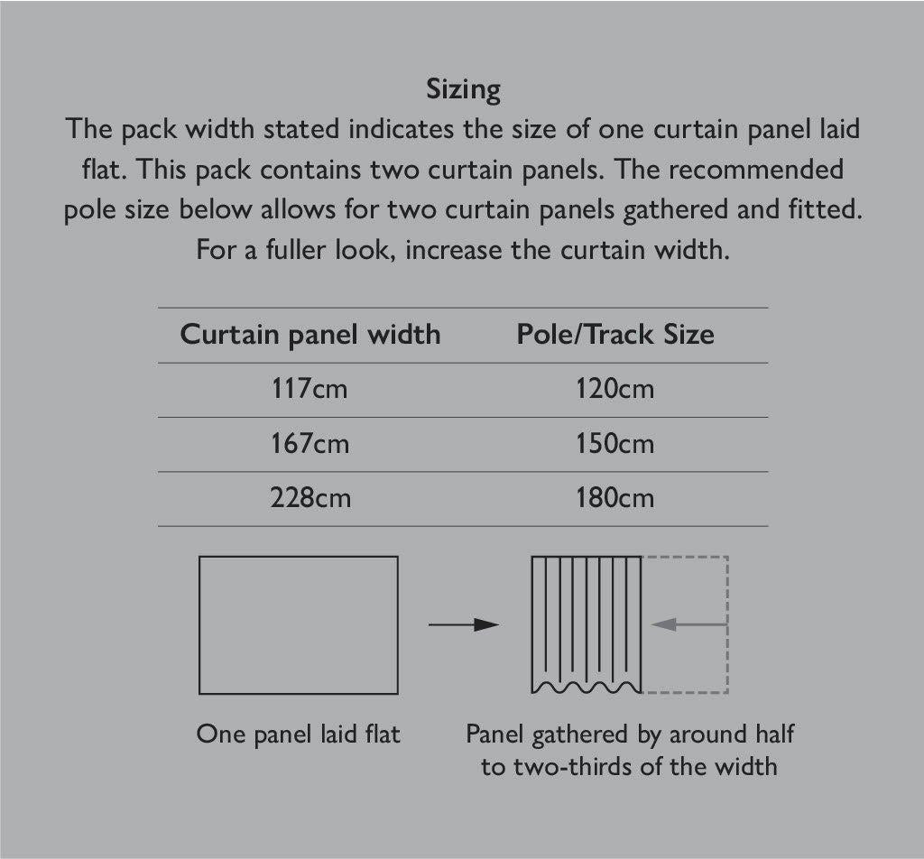 John Lewis pure cotton lined pencil pleat curtains 117x137cm, UK version