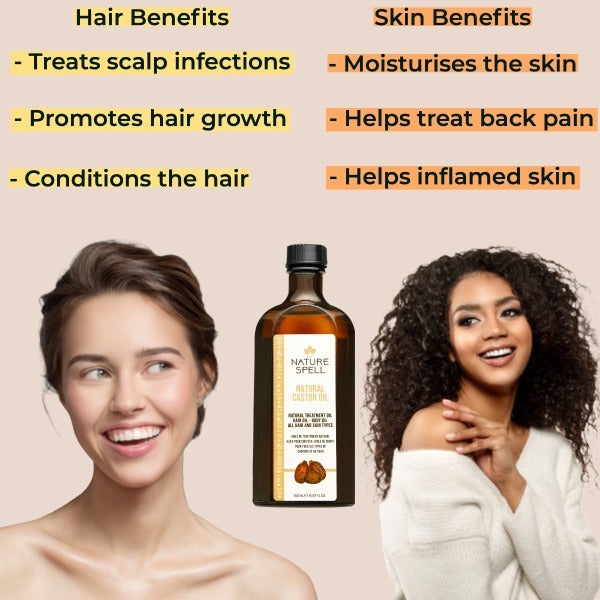 Nature Spell Castor Treatment Oil For Hair & Body