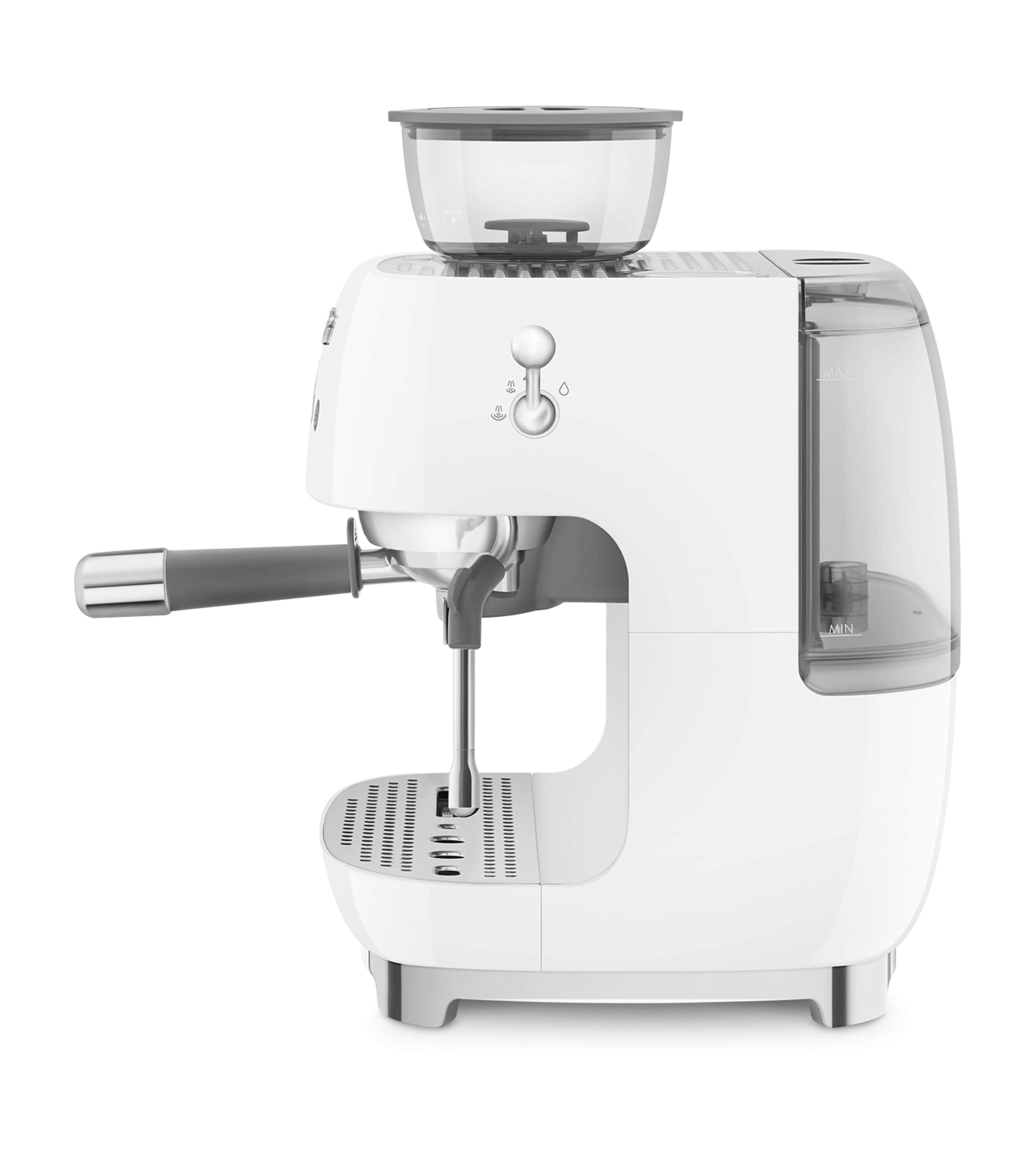 Smeg EGF03WHUK espresso coffee machine with grinder (British brand)