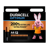 Duracell Optimum AA batteries 12s GOODS Boots   